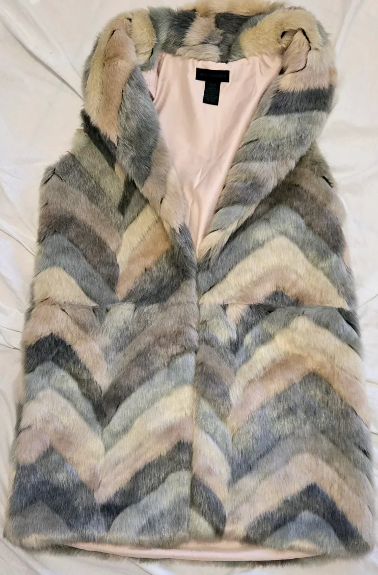 Steve Madden Faux Fur Vest thumbnail