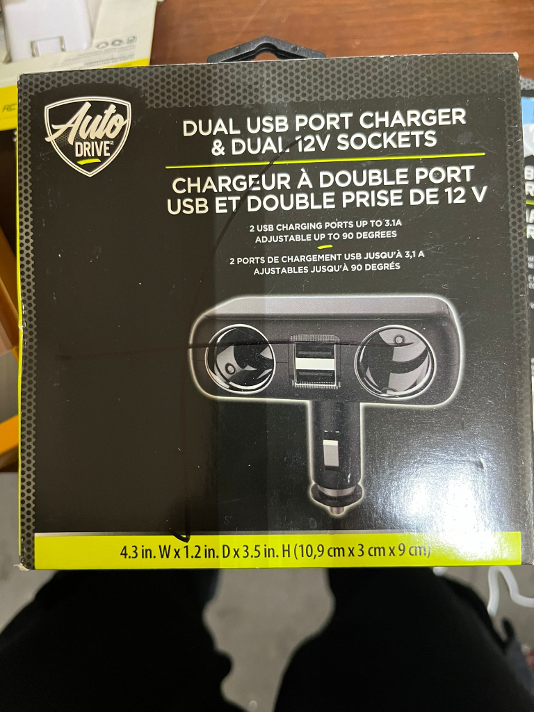 Auto Drive Dual USB Port Charger & Dual 12V Sockets