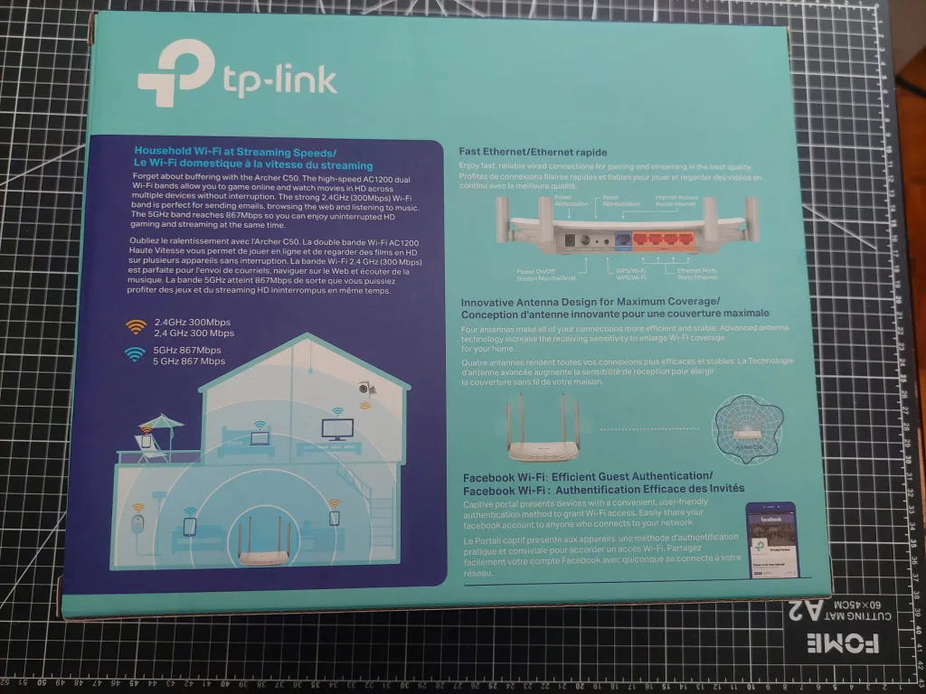 TP-Link Archer C50 AC1200 Dual Band Wireless Router image indicator(2)