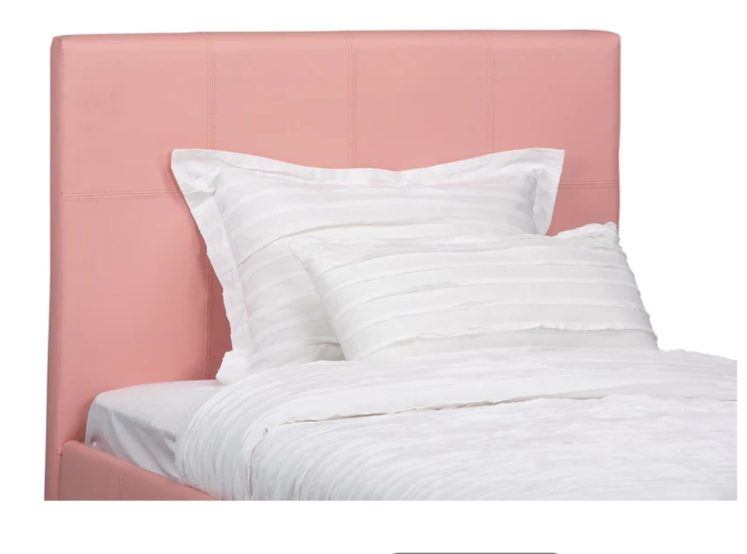 Pink Faux leather Bed Frame - photo 2