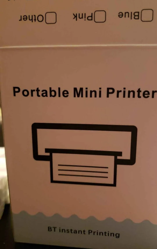 Portable Mini Printer with 10 Rolls of Paper - photo 3