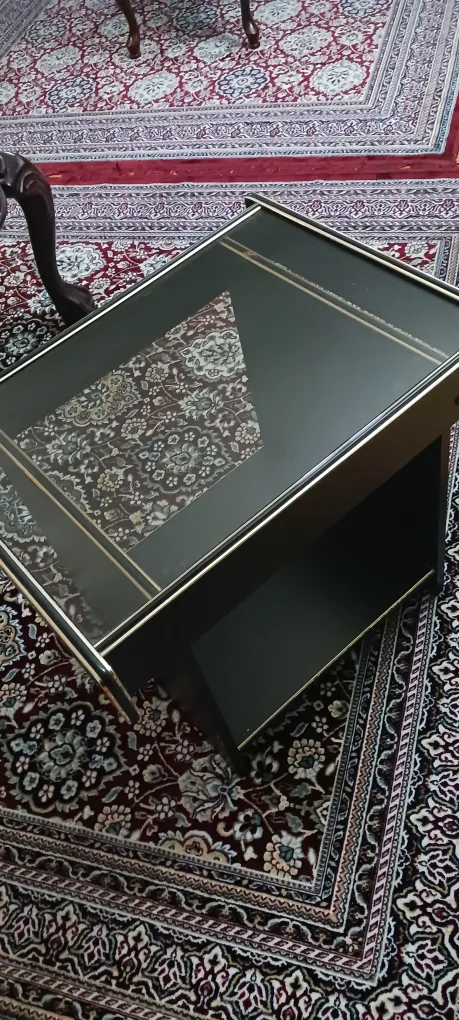 black side table with glass $30 image indicator(2)