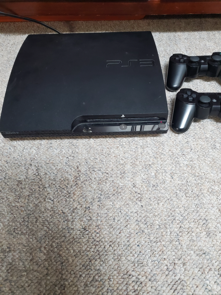 PS3 Console with Games and Controllers - photo 2