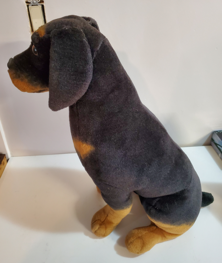 Rare VTG Large Stuffed Ganz 21" Rottweiler.... - photo 4