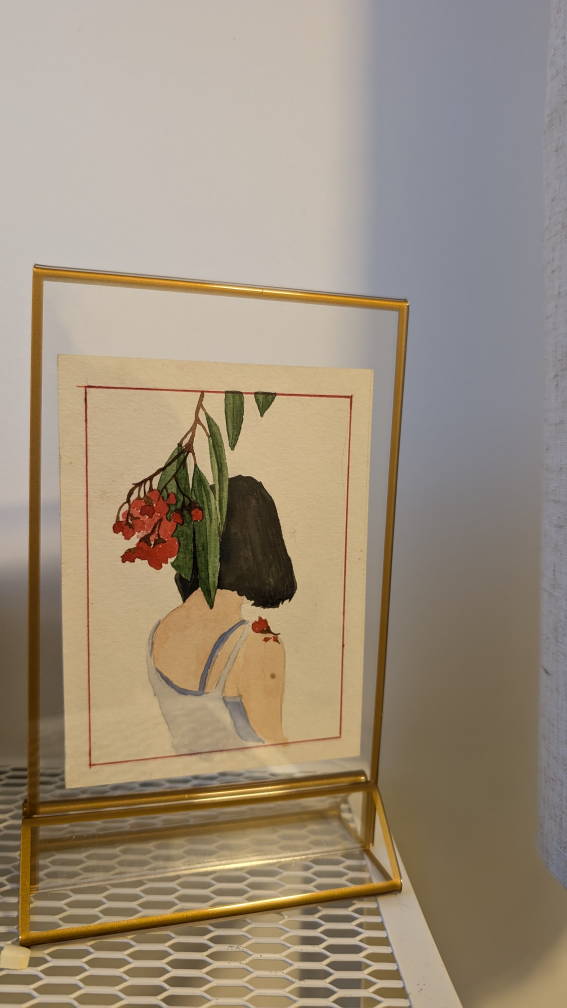 Watercolor Art Prints in Gold Frames