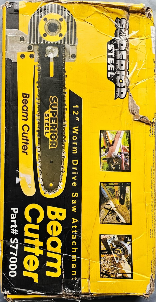 Superior Steel 12" Worm Drive Saw Attachment Beam Cutter