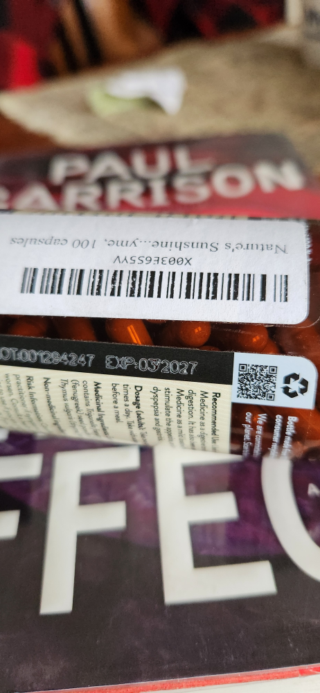 Nature's Sunshine - Paul Barrison - 100 Capsules thrifty picks - photo 2