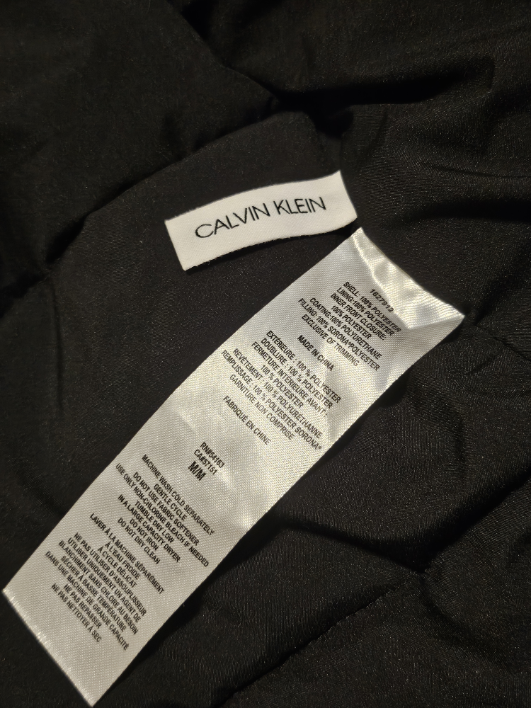 Calvin Klein Black Puffer Double Zip Jacket - photo 4