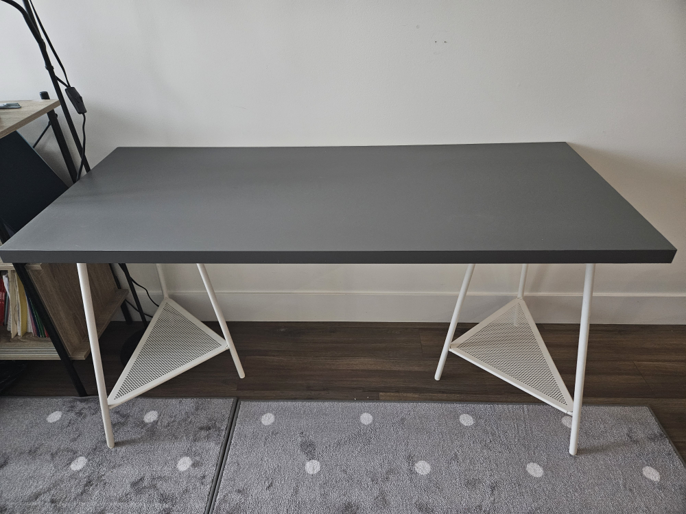 IKEA Desk with White Legs