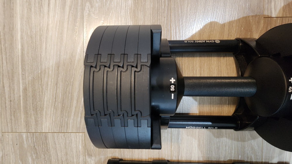 Nuobell Gym Army 50 lb Adjustable Dumbbells - photo 2
