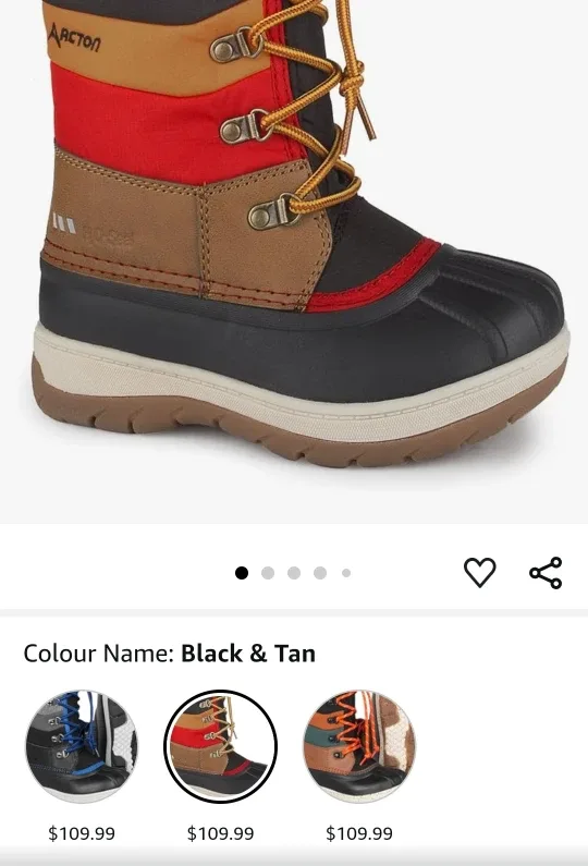 New Acton Kids Winter Boots - Extreme Cold Weather Play image indicator(4)