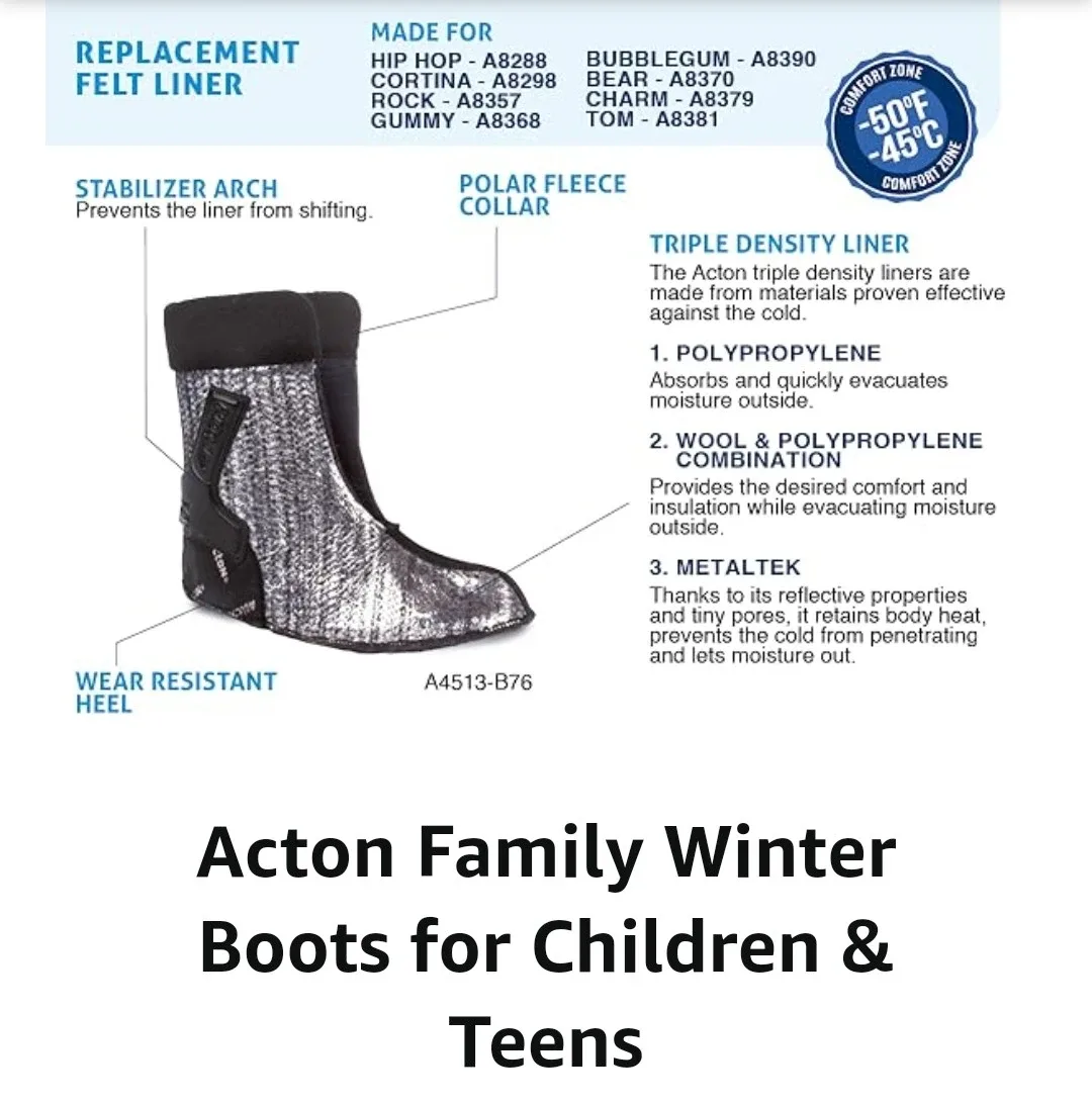 New Acton Kids Winter Boots - Extreme Cold Weather Play image indicator(10)