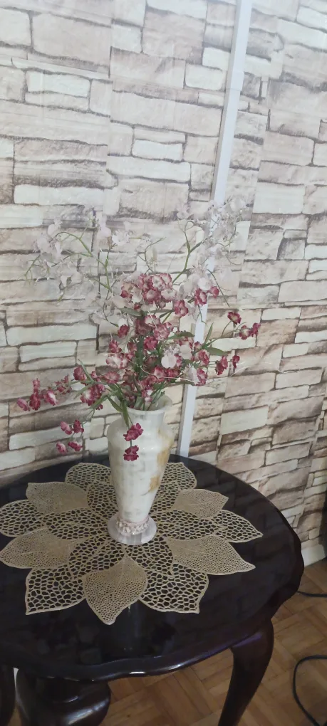 Marble Ceramic Vase with flowers $30 image indicator(3)