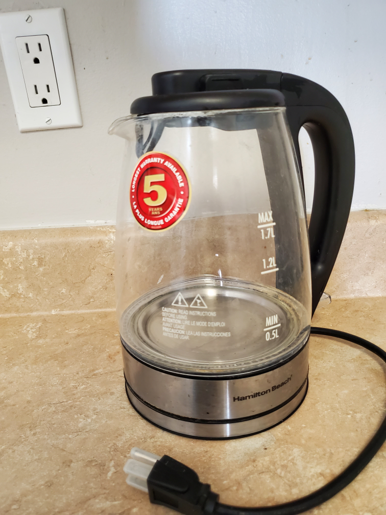 MOVING SALE - Hamilton Beach Electric Glass Kettle - photo 3