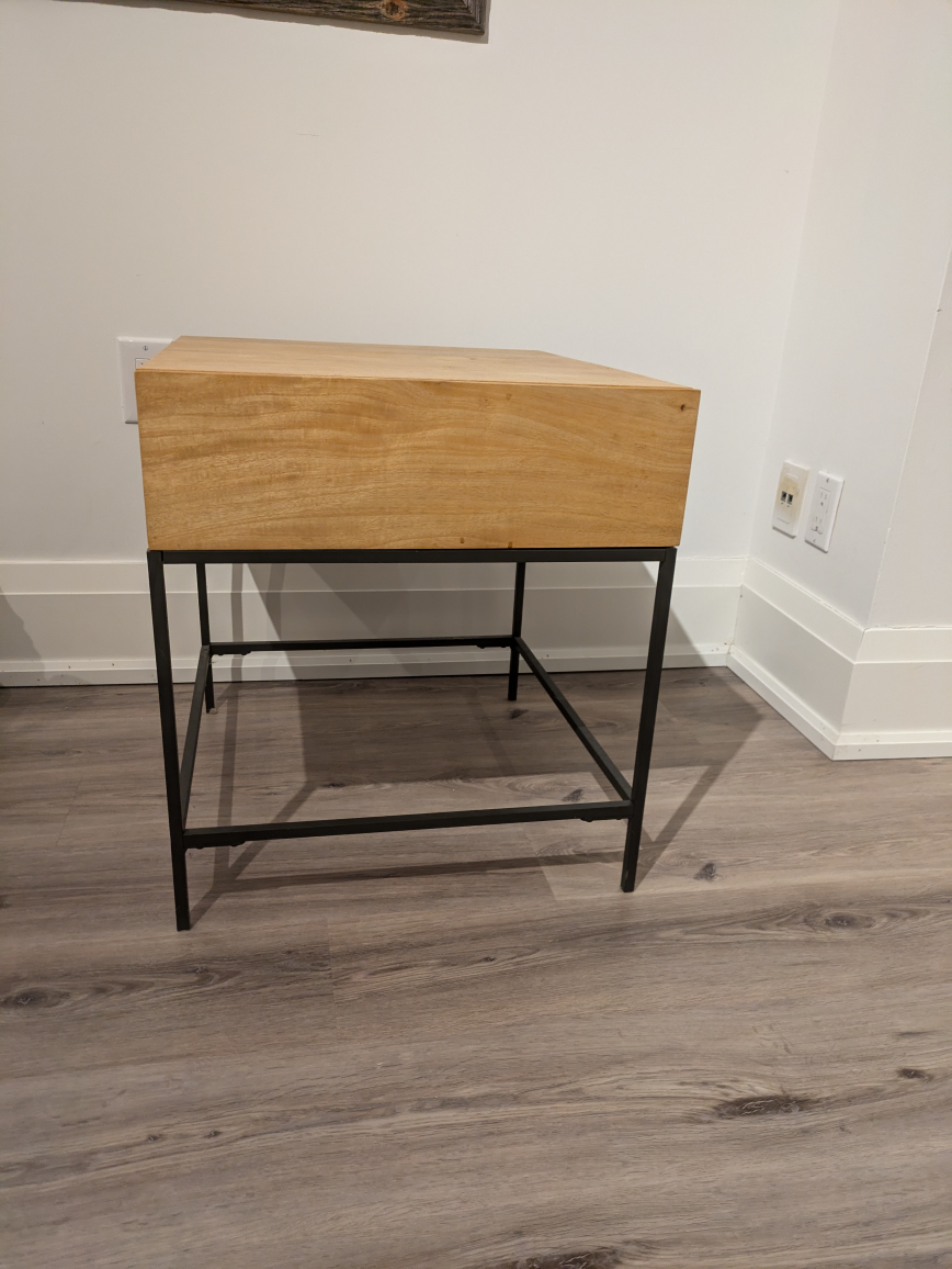 West Elm Industrial Grade Side table, Good condition - photo 2
