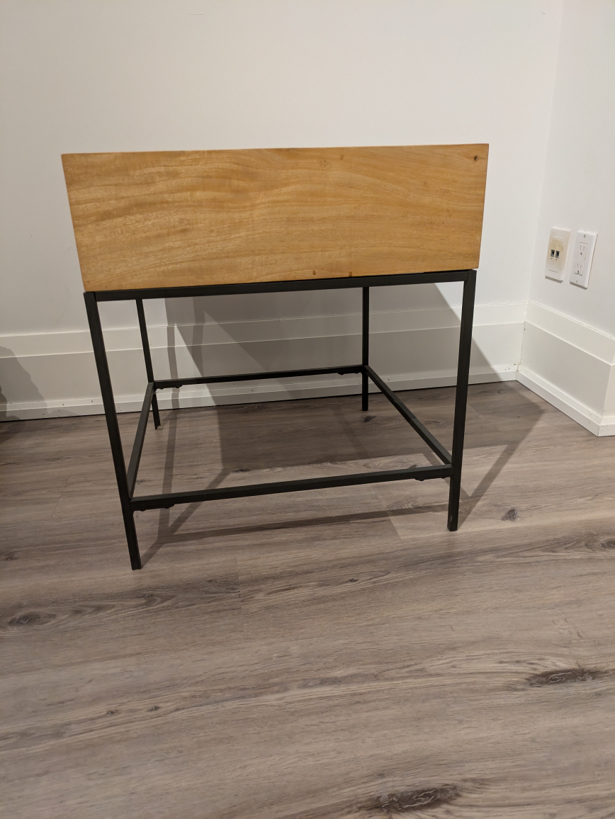 West Elm Industrial Grade Side table, Good condition - photo 3