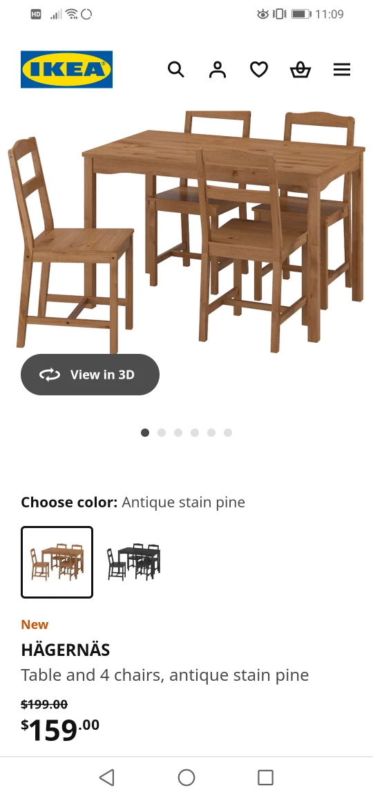 IKEA HÄGERNAS Dining Table Set - photo 5