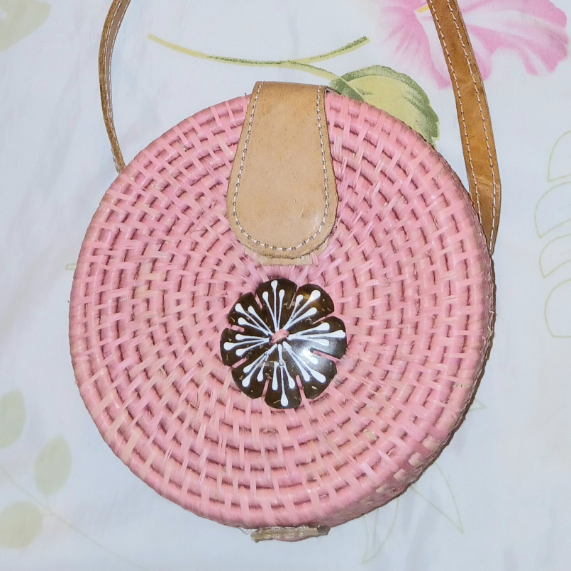 Round Woven Rafia bag - photo 2