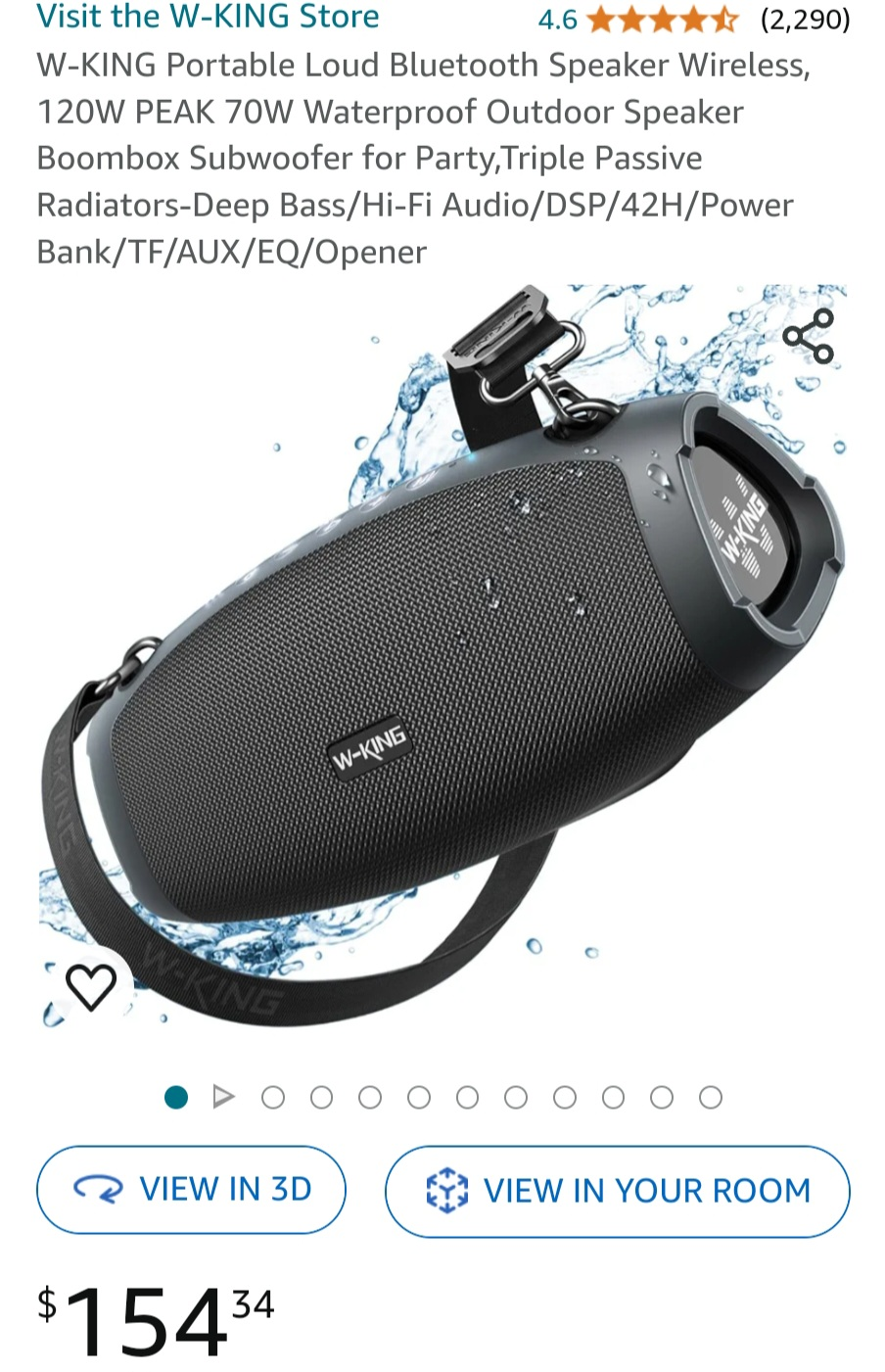 W-KING X10 Portable Bluetooth Speaker - photo 2