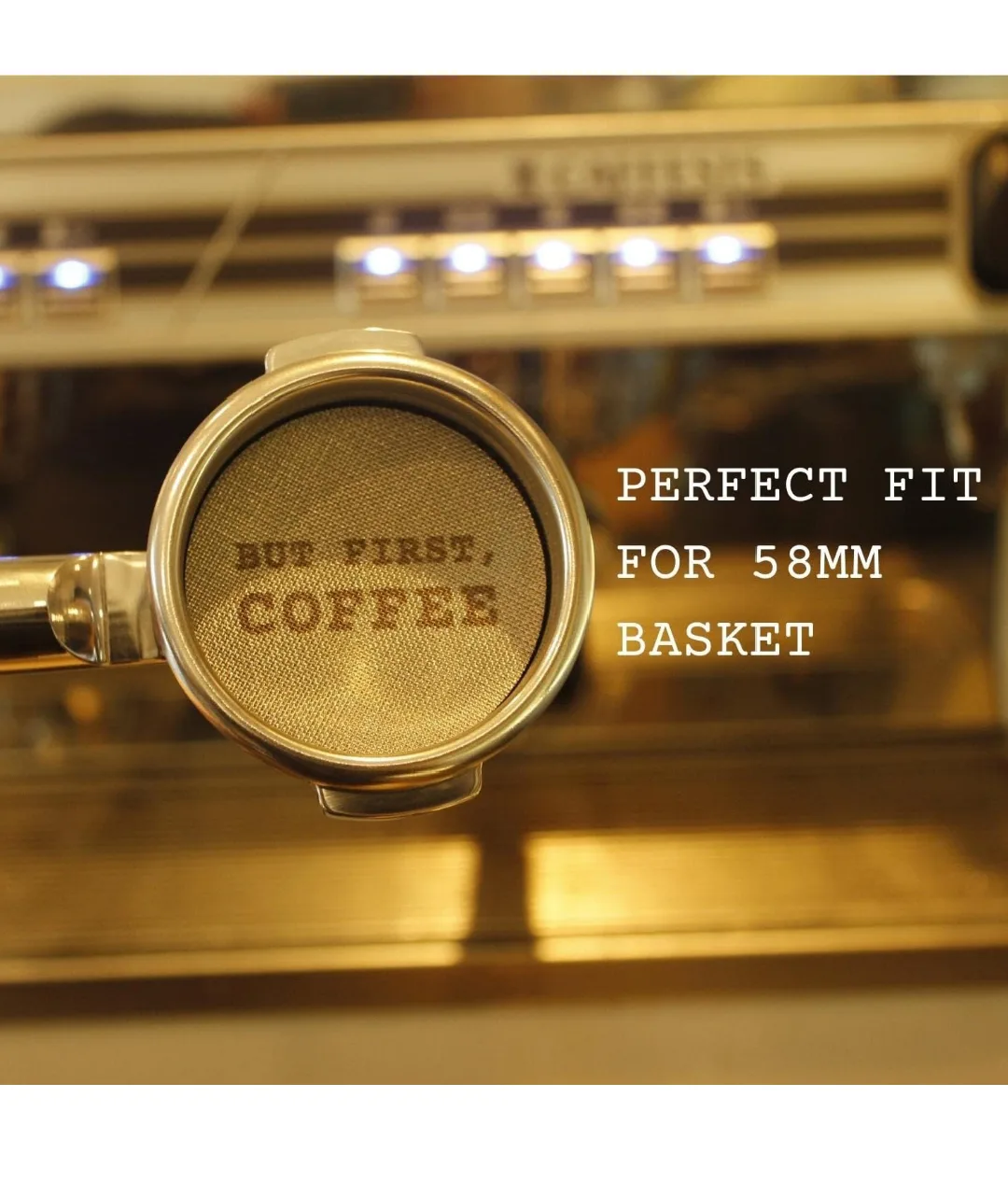 58mm Espresso Filter Basket,  But First, Coffee image indicator(3)
