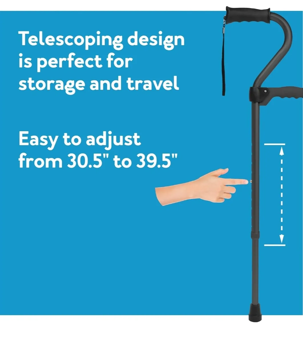 Carex Stand Assist Walking Cane - Secondary Flip Down Handle image indicator(5)