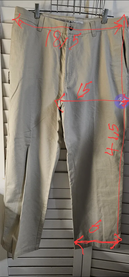 New brand Columbia Men's Khaki Pants #ThriftyPicks image indicator(3)
