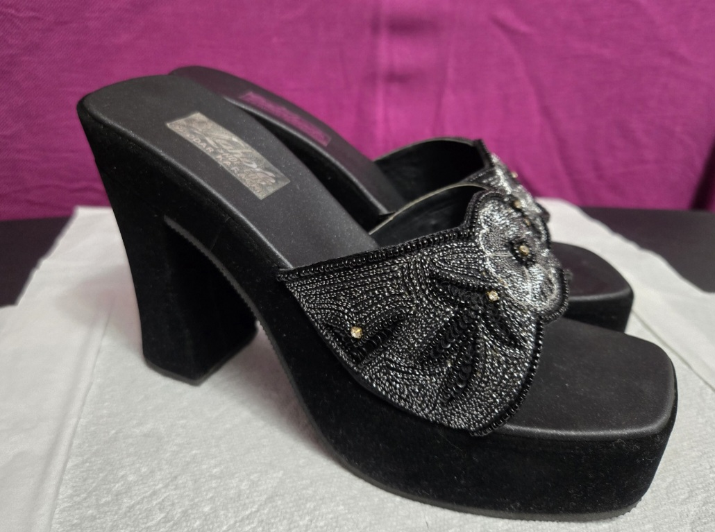 Women's Black Platform Sandals