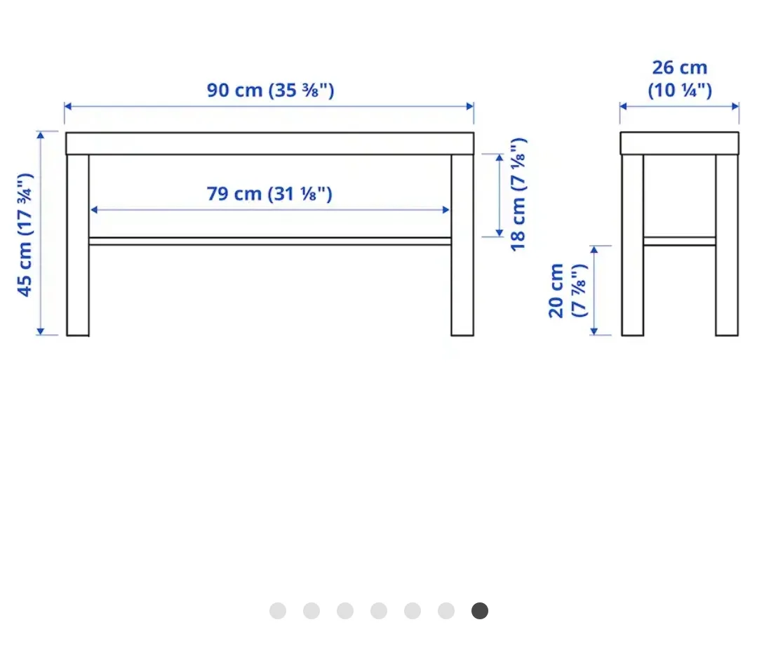 IKEA Lack TV Bench- Black image indicator(4)