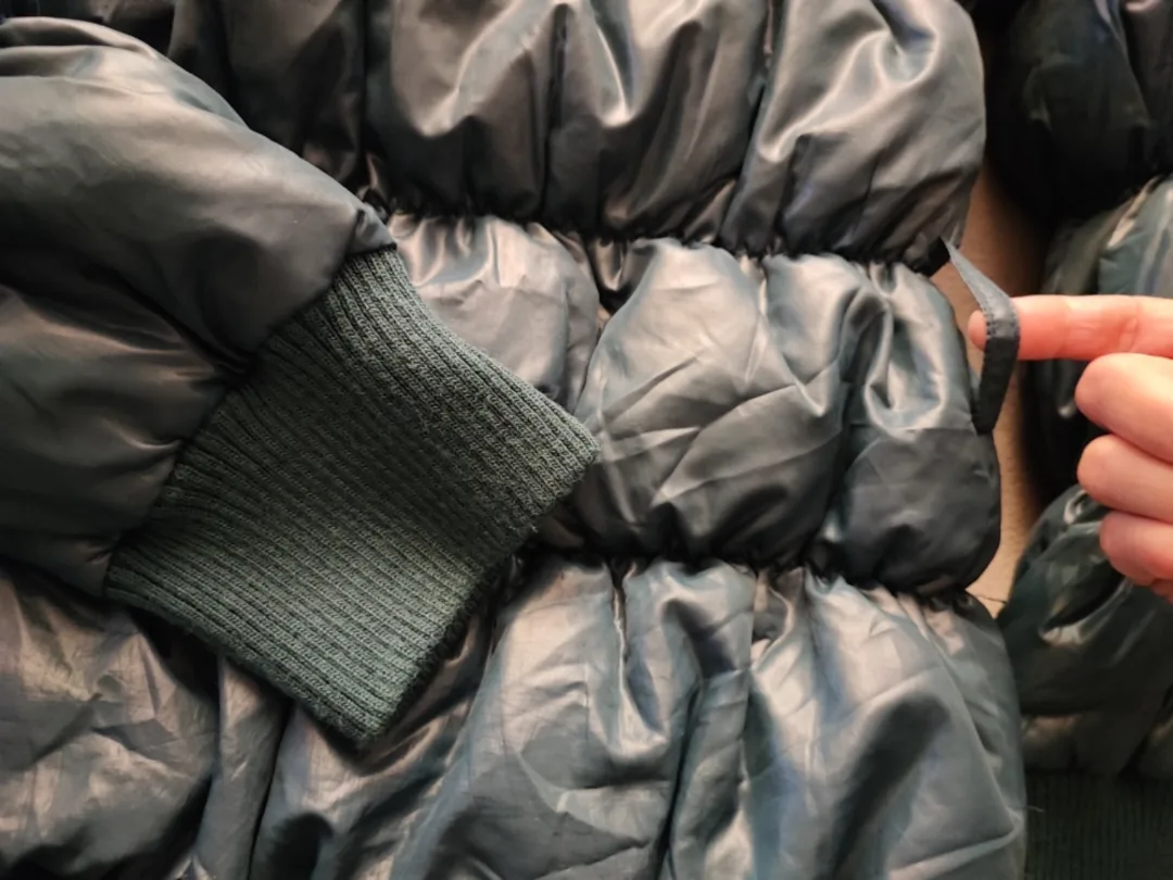 "Sisley"Teal Puffer Jacket image indicator(4)