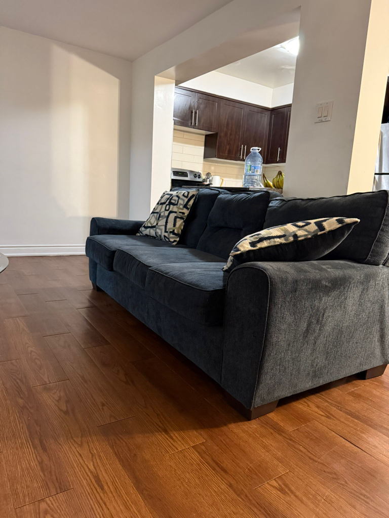Dark Blue Sofa, & free  TV Stand (if wanted) - photo 2
