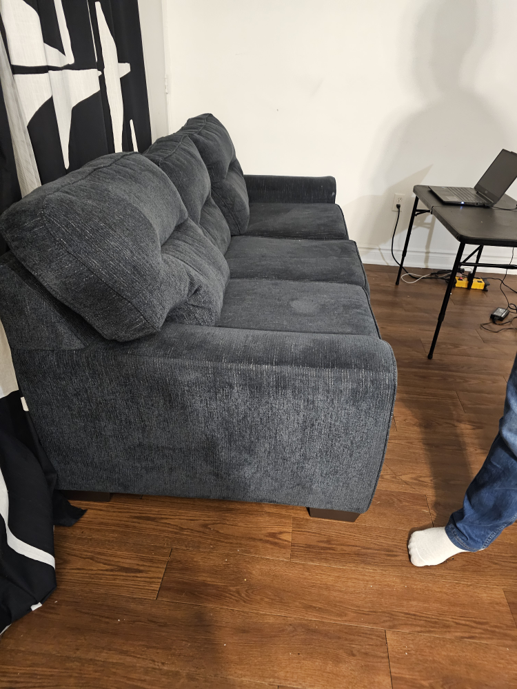 Dark Blue Sofa, & free  TV Stand (if wanted) - photo 3