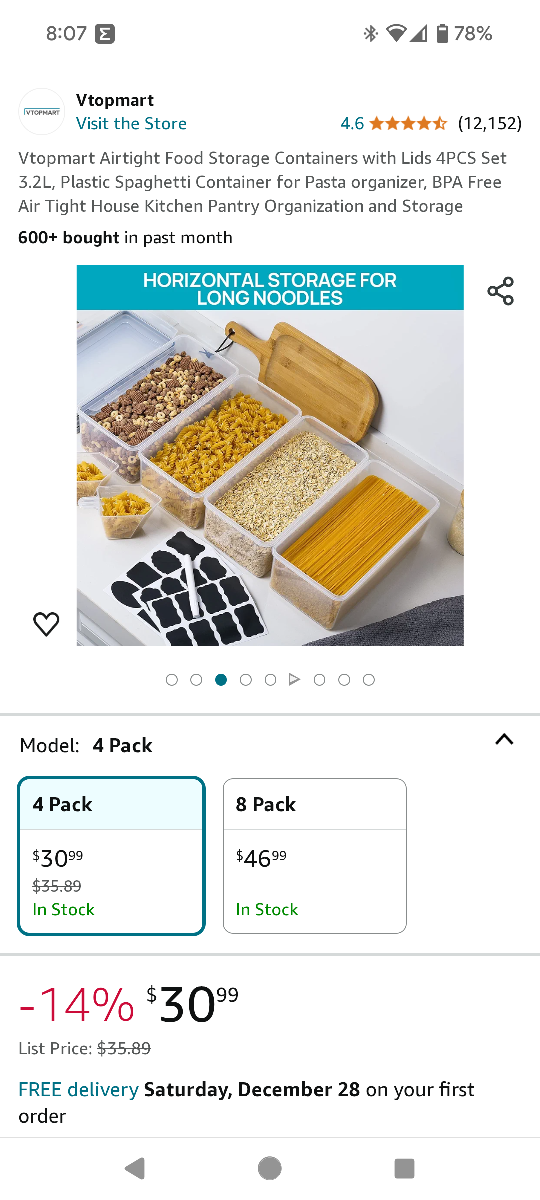 Airtight food Storage Containers 4PCS - photo 4
