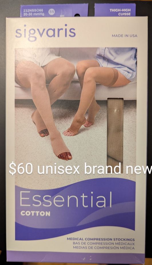 Sigvaris Essential Thigh-High Compression Stockings - 20-30 mmHg