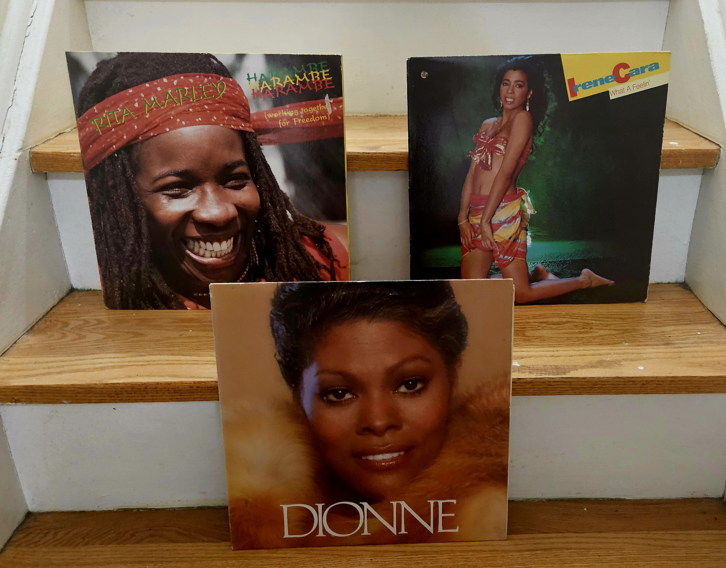 Vintage Vinyl Records - Rita Marley, Irene Cara, Dionne Warwick