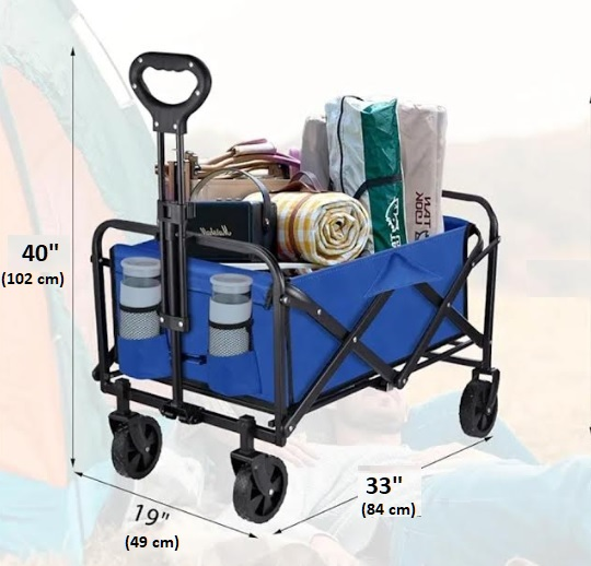 Folding Wagon/Cart with Handle - photo 2