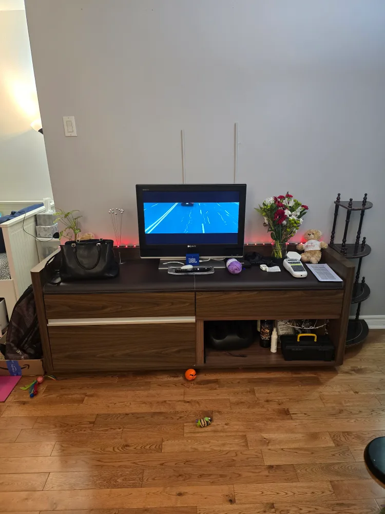 TV Stand with Two Drawers #freecycle thumbnail