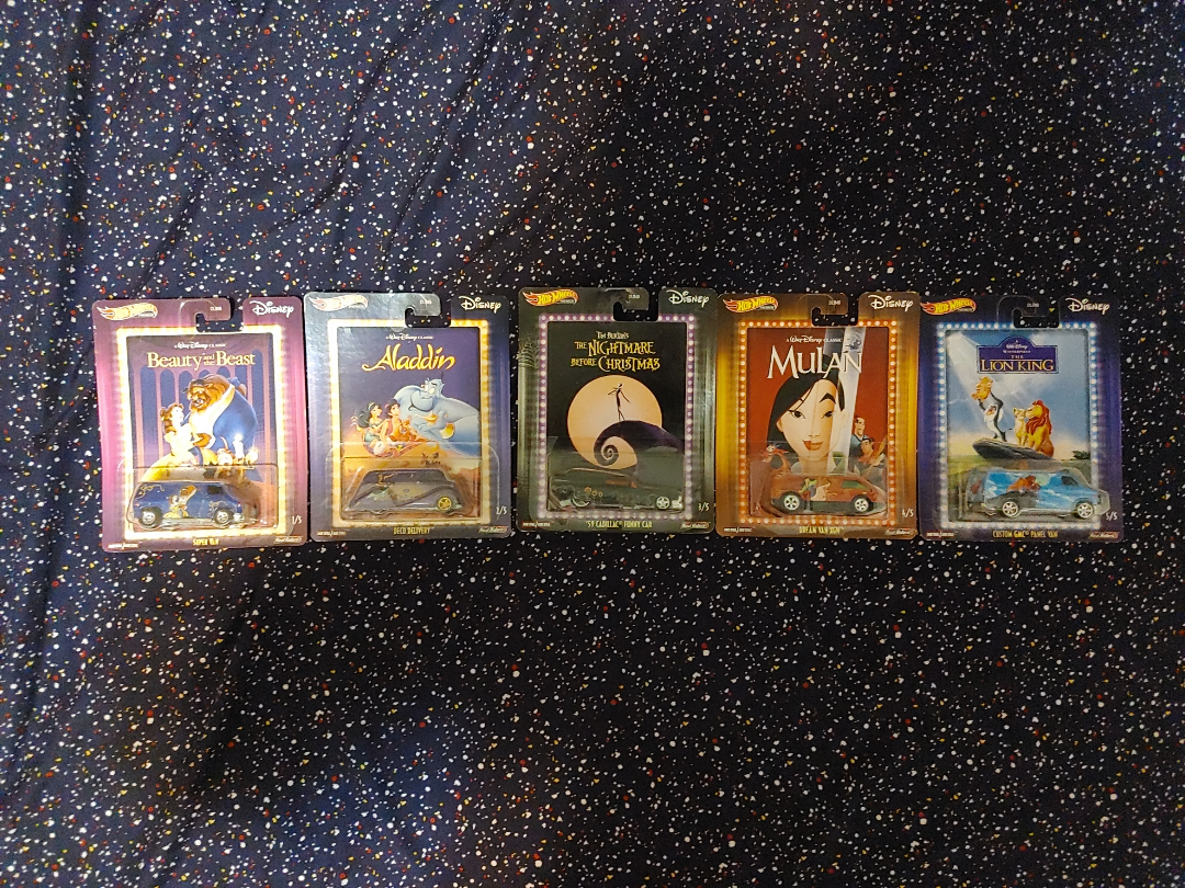 Hot Wheels Pop Culture Disney Complete Set