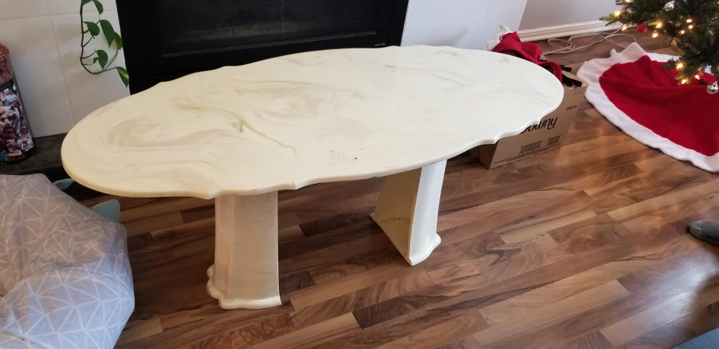 Faux Marble Coffee Table