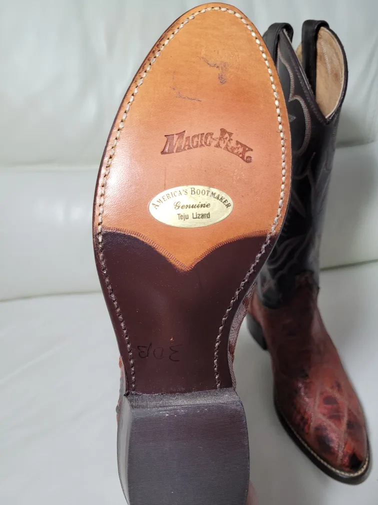 Genuine Teju Lizard Cowboy Boots image indicator(3)
