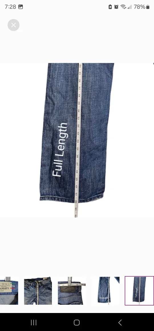 Diesel Quratt Straight Leg Button Fly Jeans men's 31 waist image indicator(10)