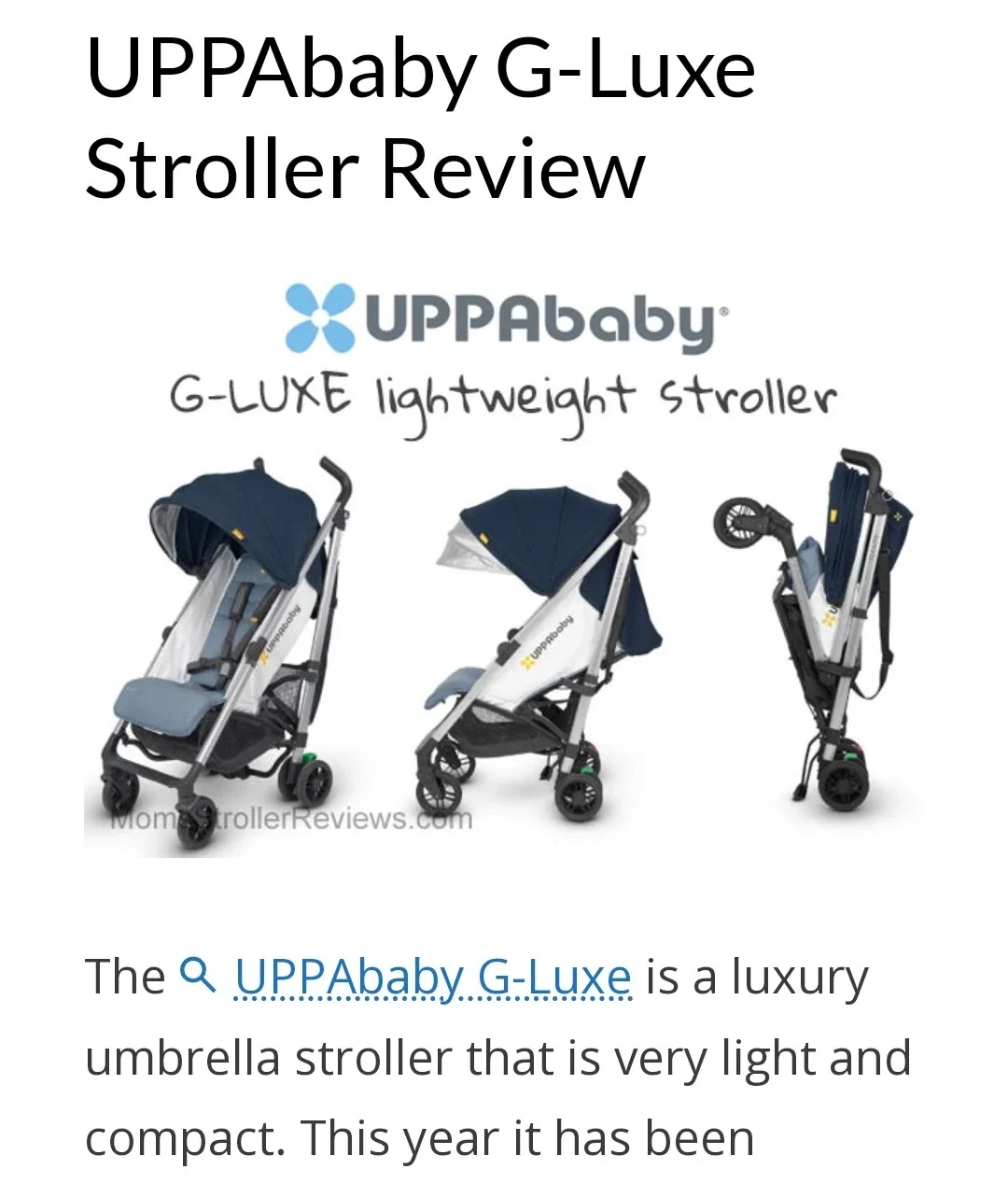 UPPAbaby G-luxe stroller (with manual) image indicator(2)