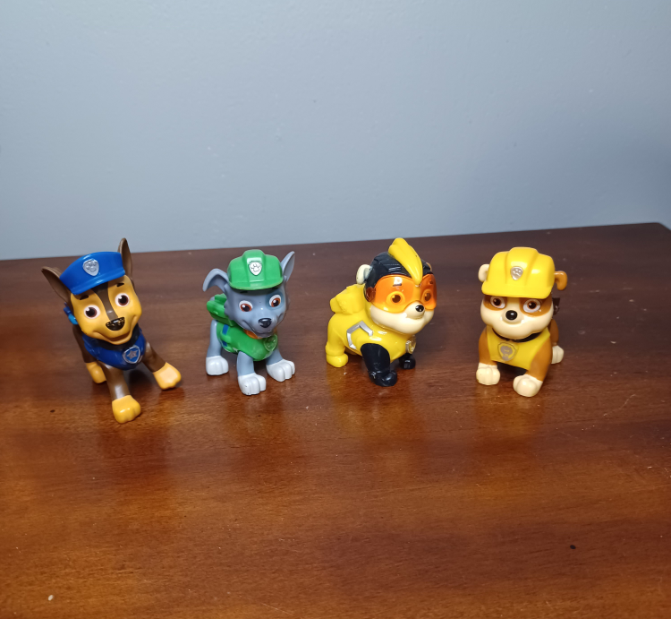 Set Of 4 Paw Patrol Characters