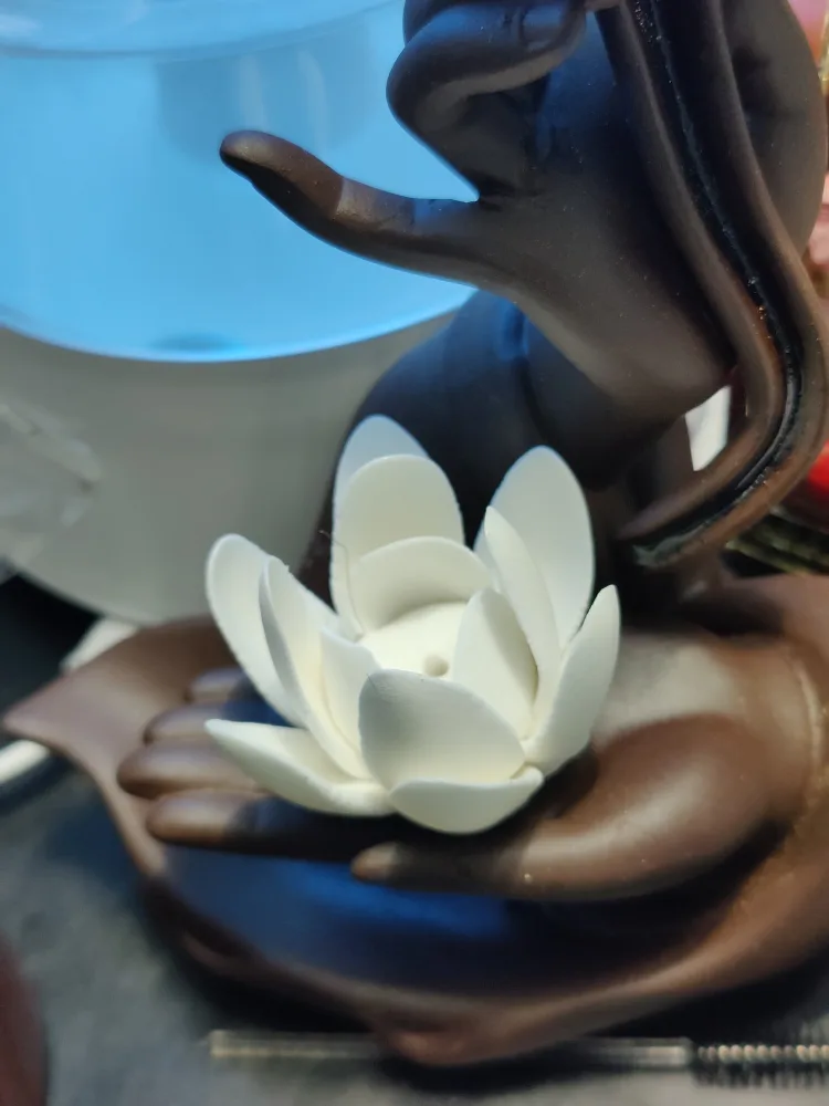 Backflow Incense Beautiful Reflux Burner Indoor Aroma Diffuser image indicator(2)