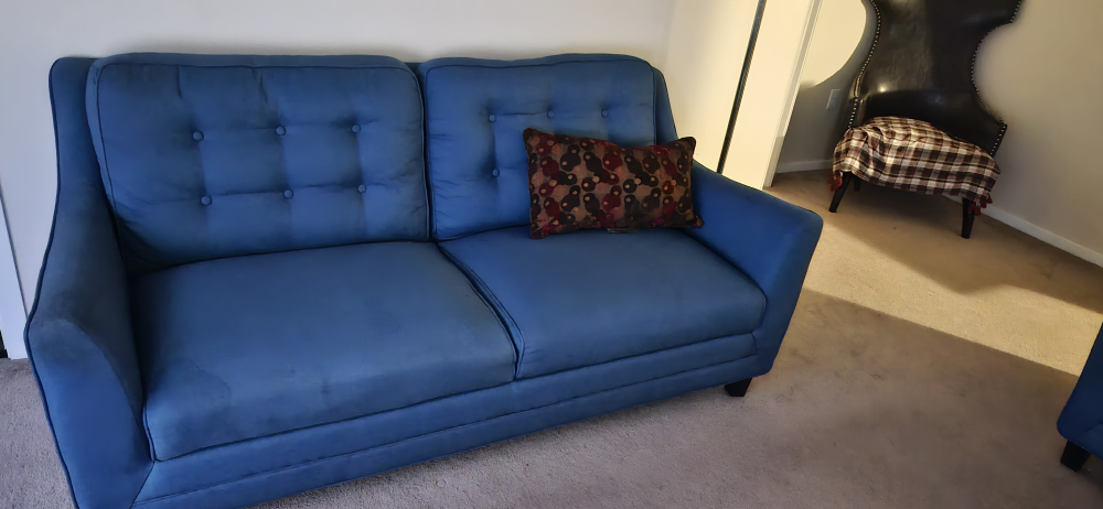 Blue Loveseat and Armchair Set - photo 2