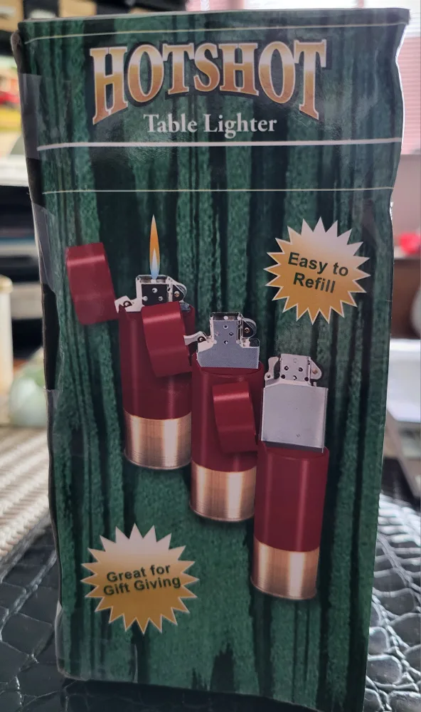 VINTAGE GIBSON COLLECTIBLE HOTSHOT TABLE LIGHTER image indicator(2)