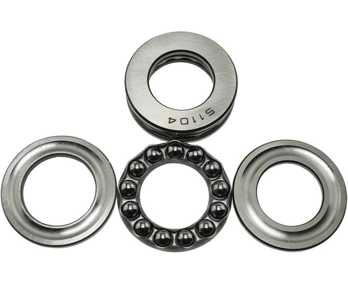 51104 Thrust Ball Bearing 2PCS 20x35x10mm Flat Single Row Roller - photo 3