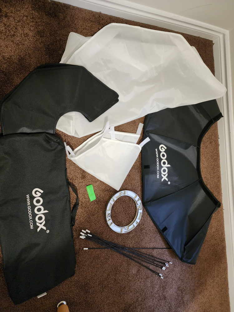 2 Godox 95cm Umbrella Octagon Softboxes - photo 2
