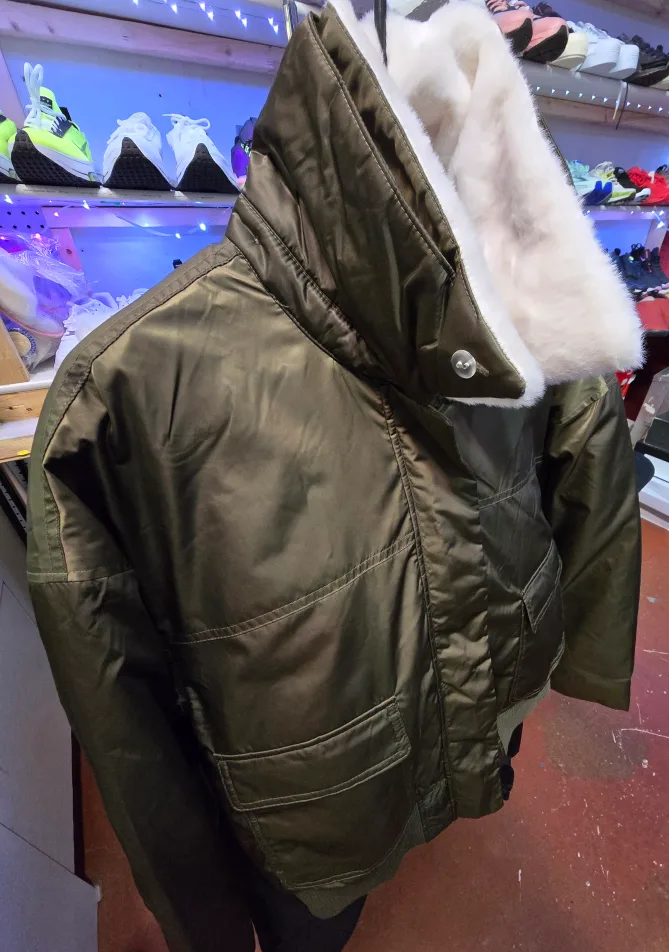 Brand new Universal Thread Green Bomber Jacket with Faux image indicator(7)