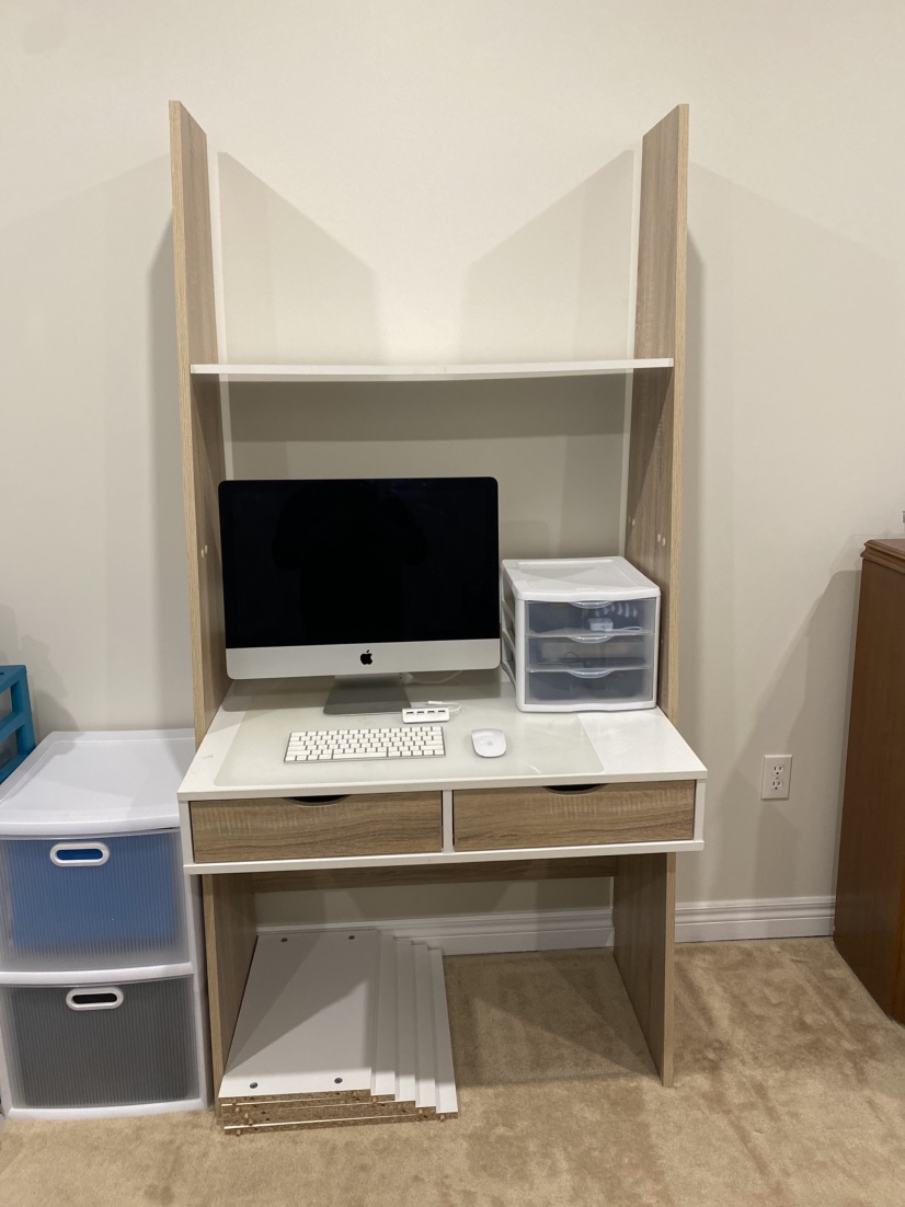 HEBY Office Desk with Bookcase