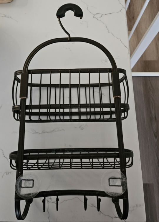 Two-Tier Shower Caddy with Hooks - photo 2